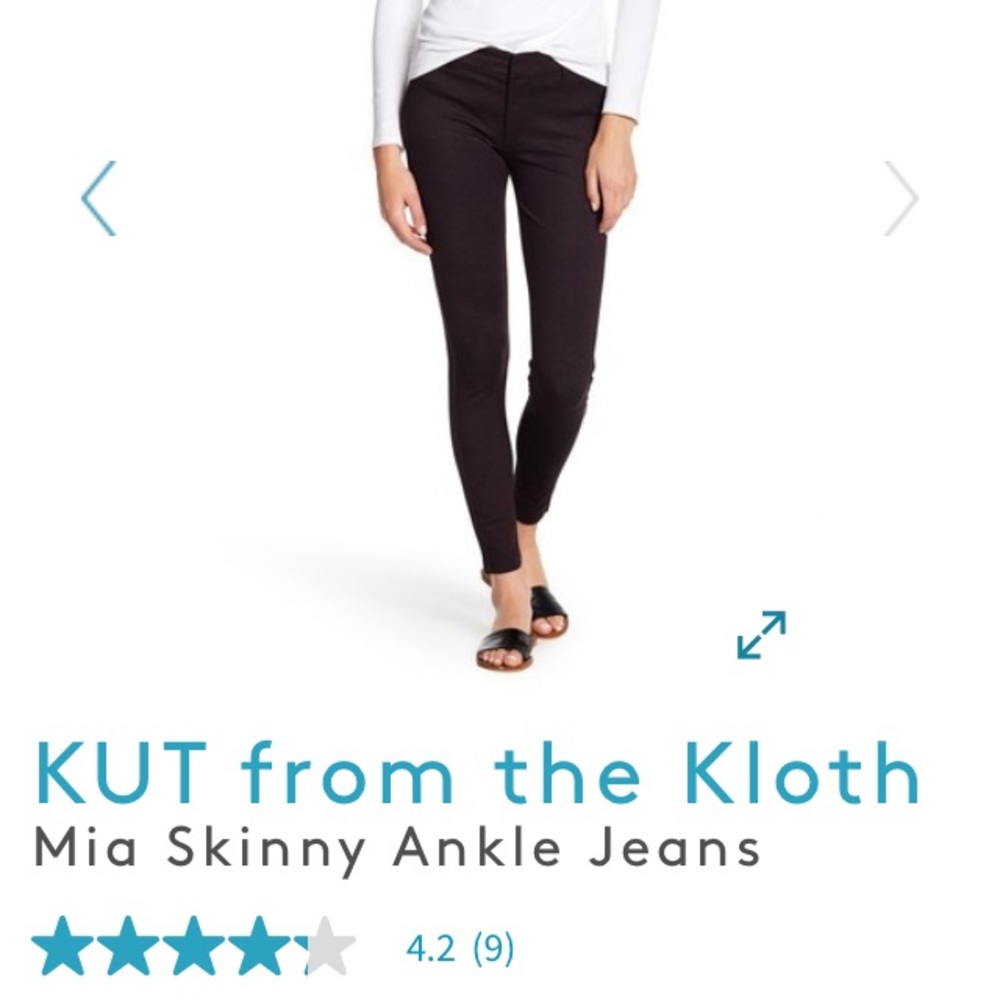 NWT Kut From the Kloth Mia Skinny Ankle Jeans